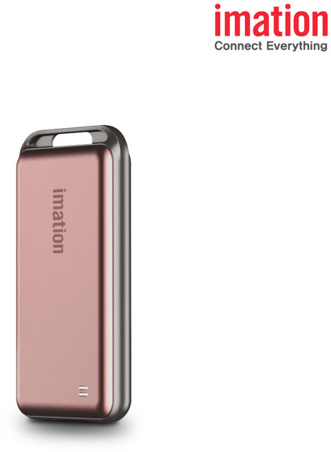 이메이션 포터블 외장 SSD i9, 핑크, 500GB, 외장SSD