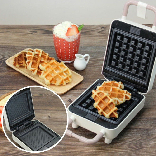 플레이트교체 휴대용 전기와플팬 샌드위치메이커 가정용