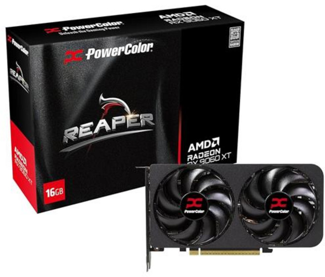 파워컬러 헬하운드 AMD 라데온 RX 9070 XT 16GB GDDR6, 12 9060 XT 16GB Reaper