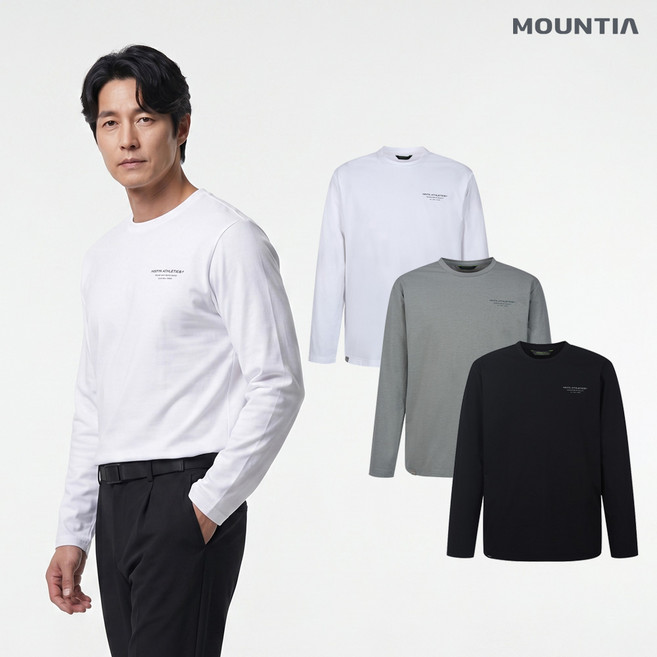 [마운티아 본사] 티셔츠 스포츠 티셔츠 여름 남성 긴팔티셔츠 긴팔 추천 코브티셔츠R#5_1MQTSS4003