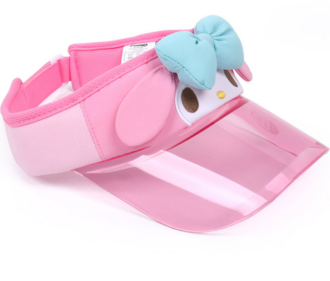 투명창으로 시야가 좋으면서 햇빛의 차단을 도와주는 마멜 케릭터 얼굴 모자