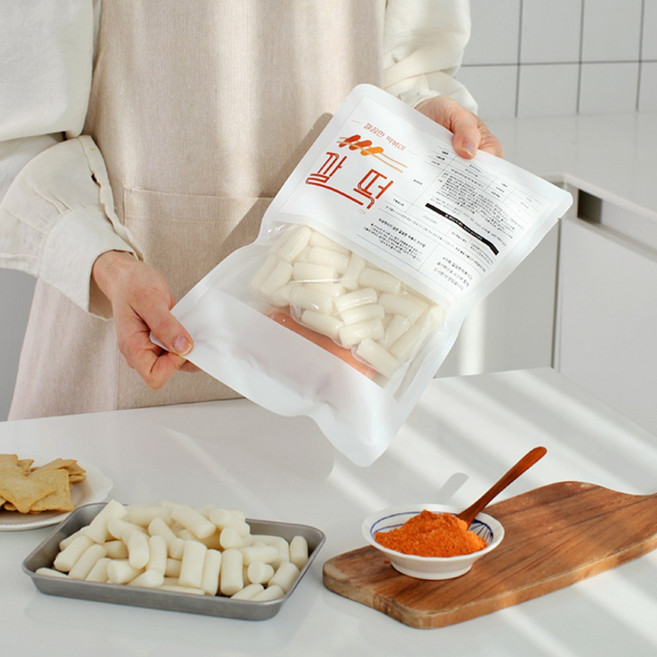깔끔한 떡볶이 깔떡 맛있는 떡볶이 밀키트(2인) 간식 캠핑 안주 국물 떡볶이 고춧가루 [순한맛], 1개, 420g