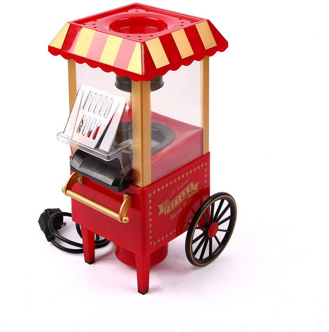老爺車爆米花機家用推車電動爆米花機外貿The popcorn machine, 1個