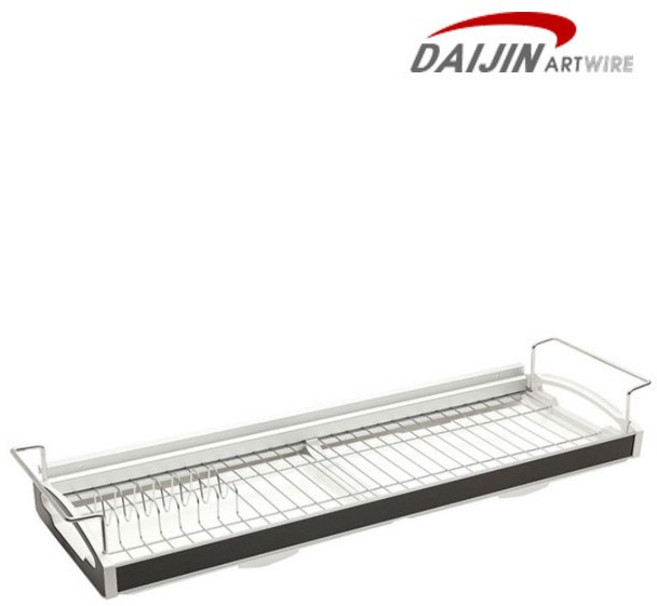 대진 아트와이어 듀얼 600 / 800 / 900 씽크 선반 / 창문형 / 창문틀 거치형 / 식기건조대 싱크대, 1개, 블랙, 900단