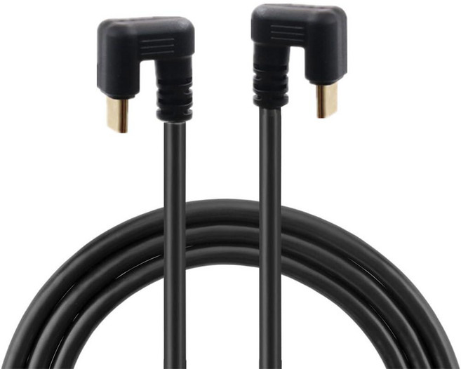 Xiwai USB3.0 타입 C 수 - 수 반대쪽 U 모양 후면 각진 USB-C 비디오 데이터 전원 케이블 NS 스위치 폰 노트북용, 반대쪽 U자형 뒷면 각도, 0.3m