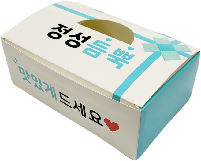 화이트지 모두종이박스 특소 소 중 대 특대 200매 상자 치킨 닭강정 와플 포장용기 배달, 1개