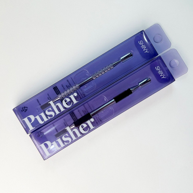 샤이니 네일 푸셔 실리콘 메탈 큐티클제거, 1개