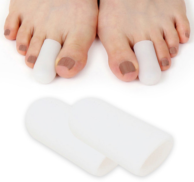 탑건강 실리콘 검지 발가락 보호캡 보호대 좌우 1세트, 1개