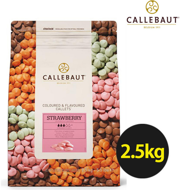칼리바우트 딸기맛 커버처 깔리바우트 칼레바우트 초콜릿 벨기에, 2.5kg, 1개, 1개