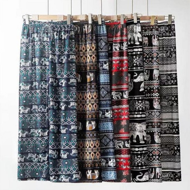 [MEN55P34_62_62]바캉스바지 태국코끼리 바지 통바지