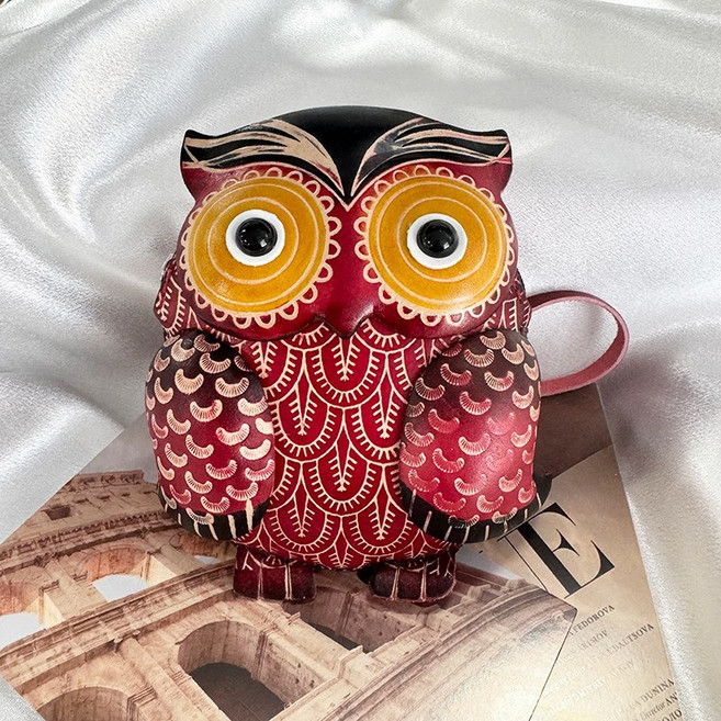 소가죽 동전지갑 수공제품 동물 미니지갑 지퍼 카드파우치 Wallet