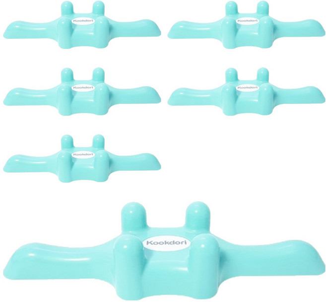 꾹도리 스트레칭바, 블루, 6개