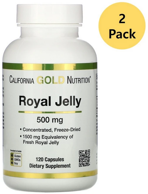 캘리포니아 골드 뉴트리션 로열젤리 500mg 120정 x 2개 - 쿠팡