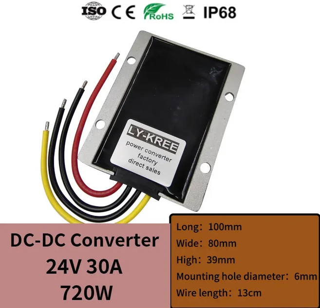 DC-DC 36V 48V 72V ~ 벅 컨버터 LED 조명 전원 공급 장치 20A 변압기 모듈 스텝다운, 03 24V 30A, 04 30-120V, 01 24V