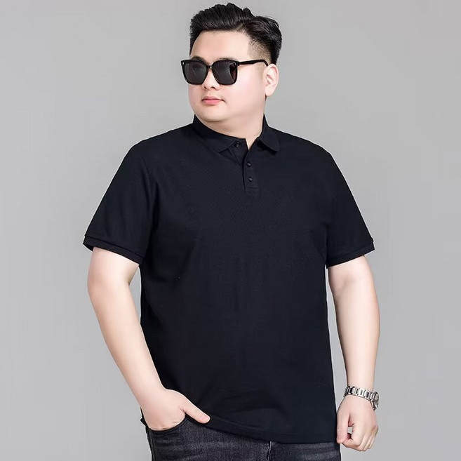 M-8XL大尺碼男士短袖POLO衫 商務休閒透氣上衣 夏季新款
