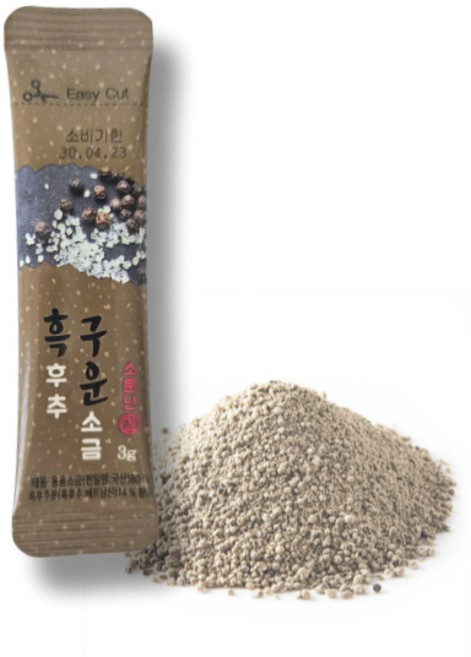 폴라픽스 흑후추 구운소금 여행용 증정용, 30개, 3g