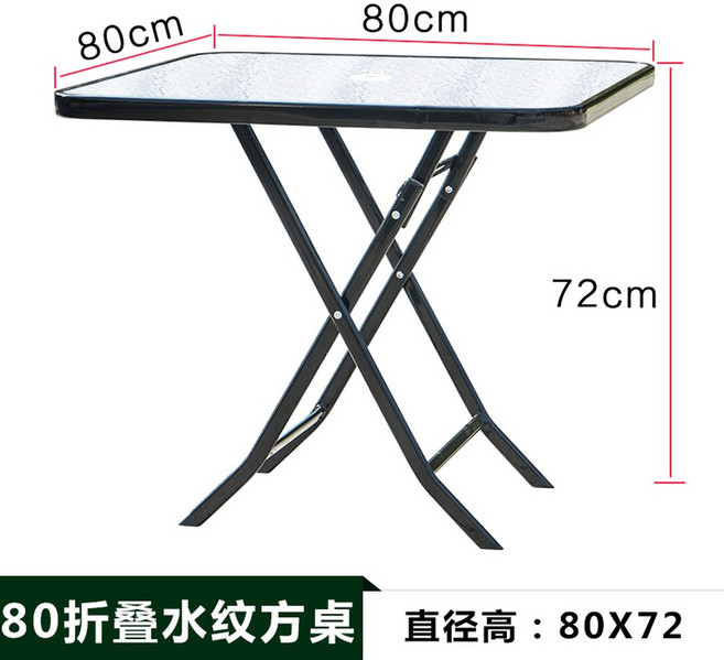 접이식 야외 테이블 작은 가능 접이식테이블 난간 펜션 대청마루 용 전나무 화이트 가구, 80접이물결사각테이블