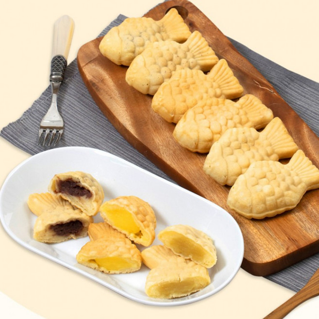 국민간식 우리밀 붕어빵 팥, 1개, 500g