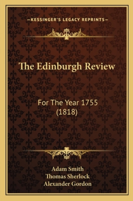 (영문도서) The Edinburgh Review: For The Year 1755 (1818) Paperback, Kessinger Publishing, English, 9781165769391