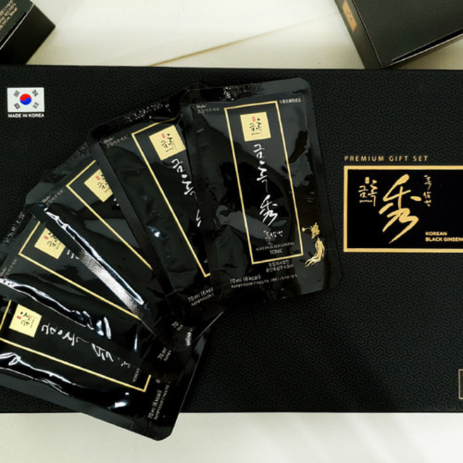 한국인삼공사 금흑정 고려 흑삼진액 + 쇼핑백, 30개, 70ml