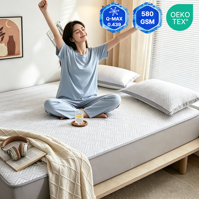 아리엘노 냉감 매트리스커버 여름 침대커버 쿨매트