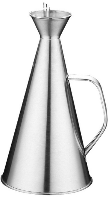 스테인리스 오일 주전자 500ml 대용량 750ml 주방용품 오일 병 조미병, 250ml, 1개