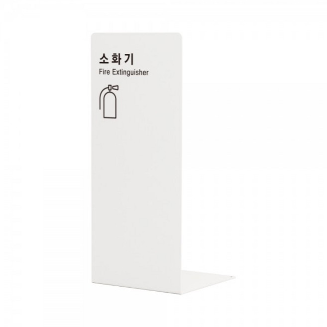 철재 흰색 소화기커버 가림막 1456, 단품, 화이트, 1개