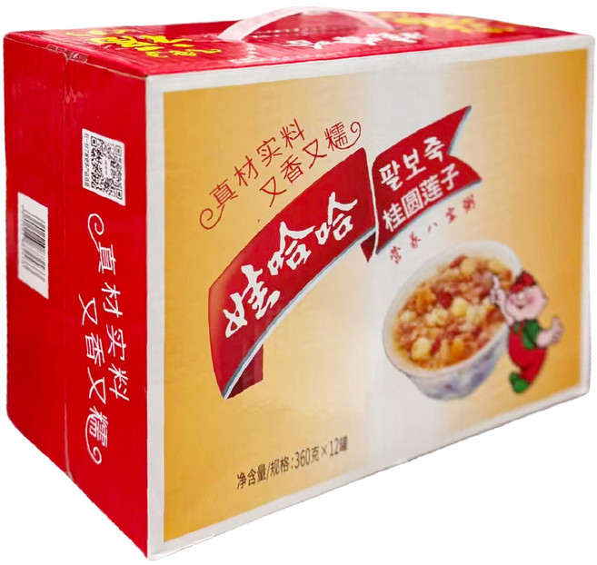 와하하 팔보죽, 360g, 12개