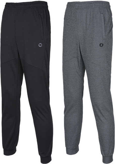 [이지바이] (1+1) 국내생산 조거 트레이닝 바지_들숨날숨 쿨 트레이닝복 팬츠