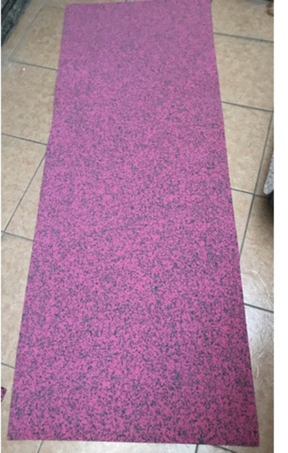 多功能瑜珈墊 NG款 花色系列 (特惠促銷), 桃紅色,170＊60＊0.4cm, 1個