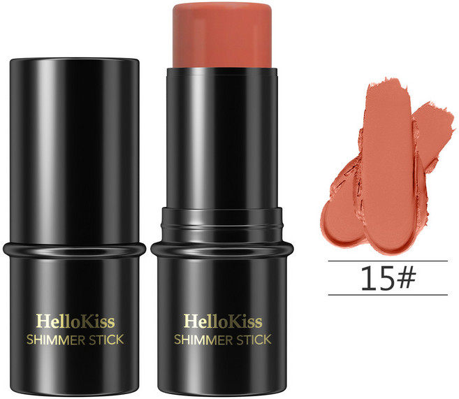 HelloKiss 高光修容棒 提亮陰影打底膏 珠光臥蠶腮紅 輪廓棒, 銷售，購買等同默認公司免責申明）,6g, 1個