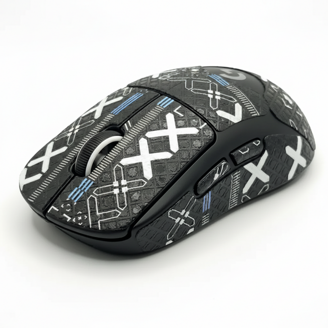 케이노 지슈라 전용 마우스 그립 테이프 논슬립 패치 G PRO X SUPERLIGHT, 1개, Full_Black