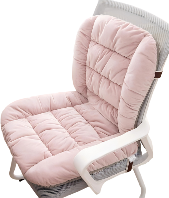 1인용 전기방석 등받이 의자 온열 방석 전기매트, 45*50*45cm, 핑크
