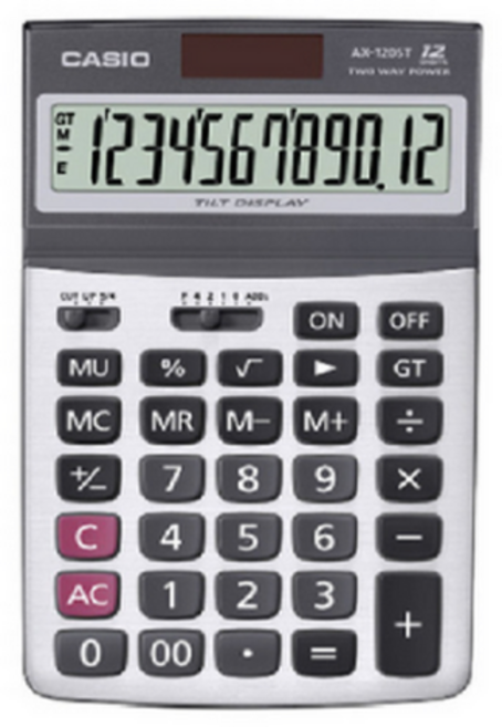 카시오 12단 계산기 AX-120ST, MIX, 2개