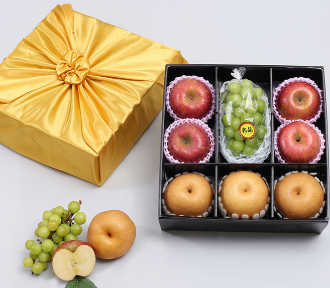 명절선물세트 (사과4+배3+샤인머스켓1) 혼합 과일 설 선물 세트, 1개