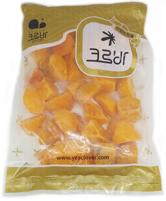 크로바 한입 쏙 아이스 홍시 조각 벌크 1kg, 1개
