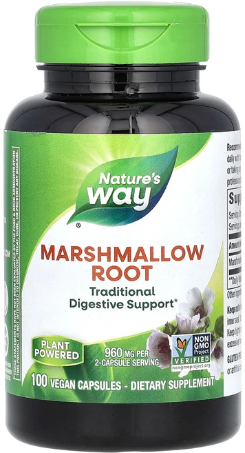 몸관리하세요 겨울입니다 Nature's Way 마시멜로 뿌리 960mg 베지 캡슐 100정(캡슐 1정당 480mg) 특별관리진행, NaturesWay마시멜로뿌리960mg베지캡슐100정캡, 1개 - 쿠팡