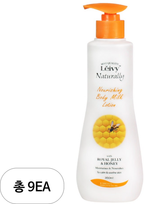 Leivy 로얄젤리 바디로션 플로럴 허니향, 350ml, 9개
