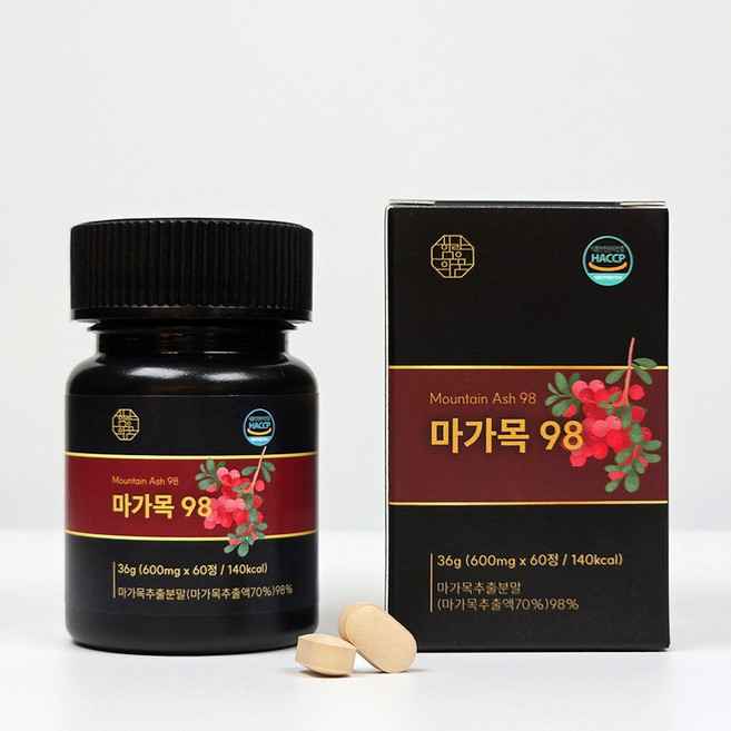 함량의꿈 마가목 흑염소 진액 열매 추출물 프리미엄 100% 정품, 1개, 60정