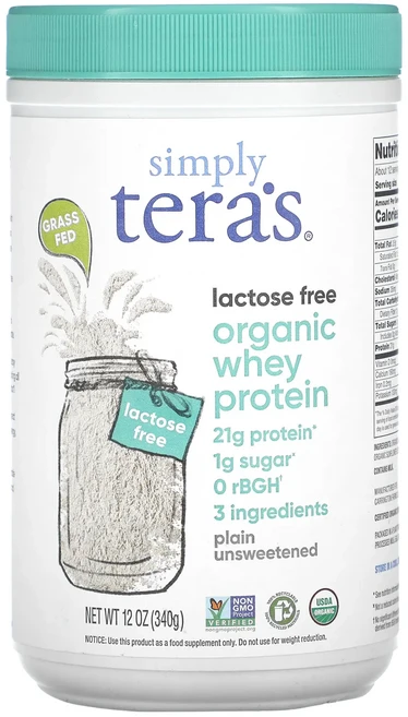몸관리하세요 겨울입니다 Simply Tera's 유기농 유청 단백질 플레인 무가당 340g(12oz) 특별관리진행, SimplyTeras유기농유청단백질플레인무가당340g1, 340g, 1 - 쿠팡