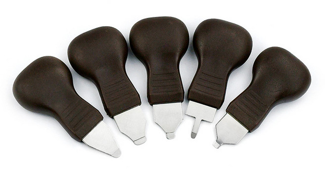 ABS 손잡이 시계 오프너 헤라, 1세트, 갈색 5종