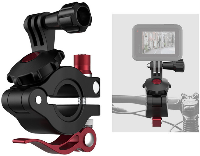 오토케 오즈모 포켓 악세사리 DJI OSMO POCKET ACCESSORY 액세서리 홀더 거치대 보호필름 삼각대 확장로드 케이블 나사 광각 어안 렌즈 가슴 체스트 무선모듈 충전, 옵션4-2) AC-G44 라이딩클램프, 1개