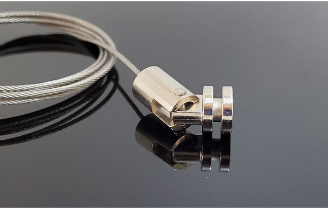 側入安全付檔掛鈎 吊圖鋼索, 1米, 1個