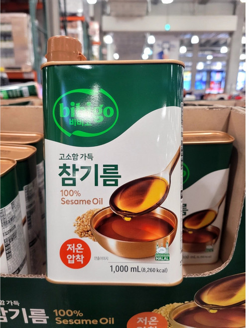 비비고 참기름 저온압착, 1개, 1L