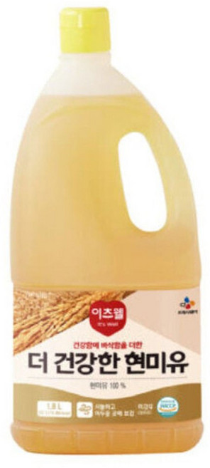 CJ 이츠웰 더 건강한 현미유 1.8L 2개/배송, 2개