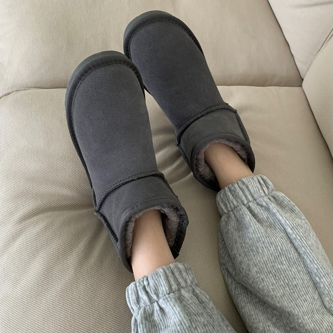 엠에스어패럴 리얼 천연소가죽 털부츠 숏부츠 양털부츠