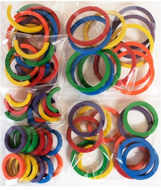 9가베 고리 반고리72개, 1개