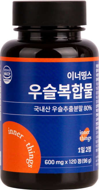 국내산 국산 우슬 우슬복합물 우슬등복합물 발효 초본식물 추출액 콘드로이친 콘드로이틴 초록잎홍합 사포닌 칼슘 글루코사민 하루2알 보스웰리스, 1개, 120정