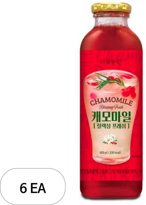 다농원 캐모마일 릴렉싱 프레쉬, 600g, 6개
