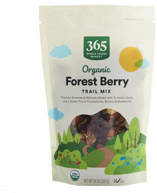 365 by Whole Foods Market Organic Forest Berry Trail Mix 오가닉 포레스트 베리 트레일 믹스, 1개, 397g